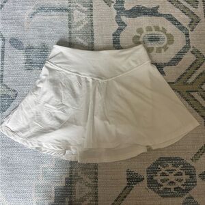 FP Movement White Asymmetrical Skater Mini Skirt